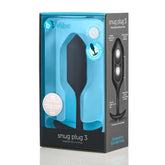 b-Vibe Snug Plug 3 (Black) – Rechargeable Advanced Butt Plug Default Title Butt Plugs - Vibrating